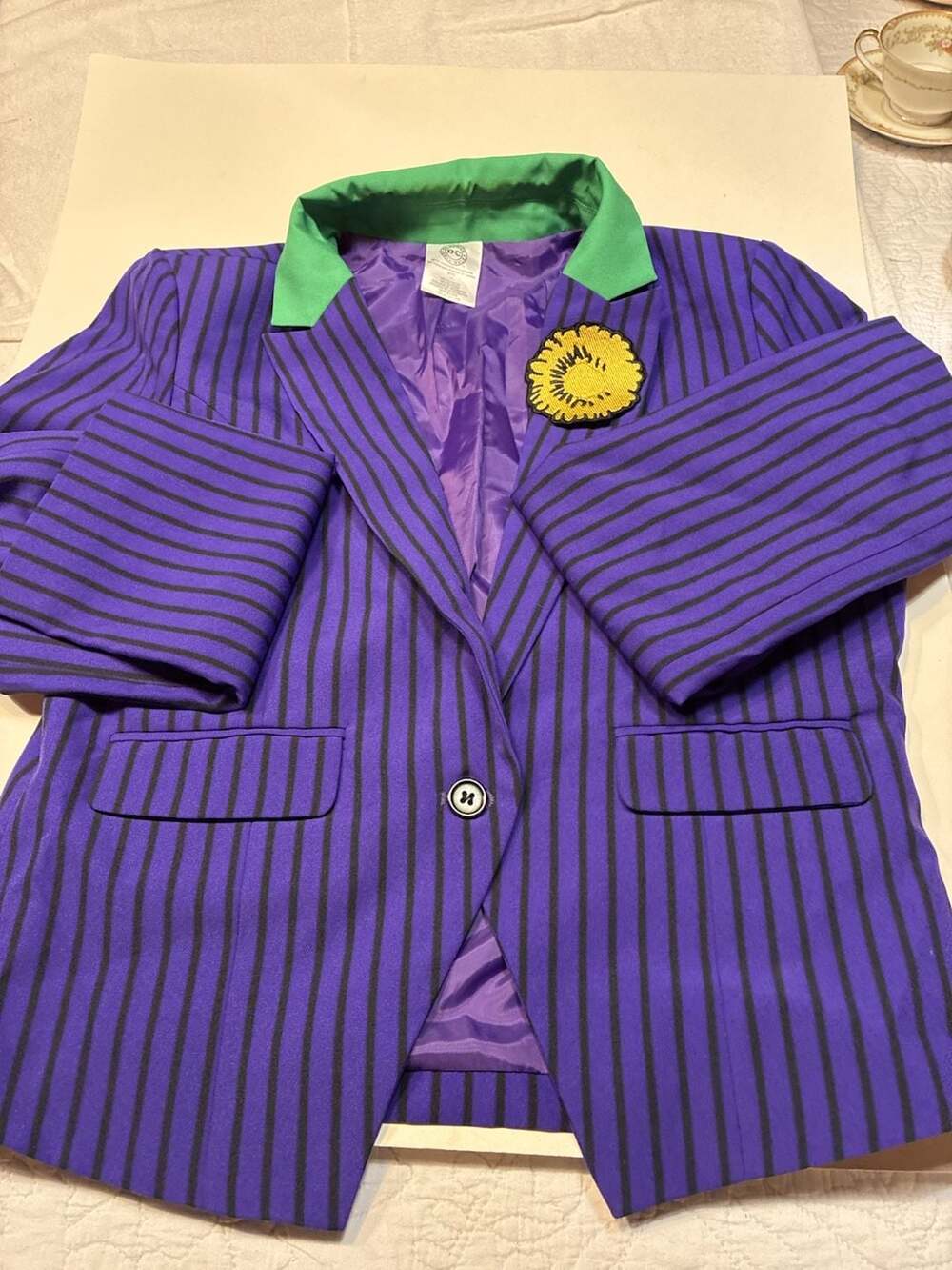 DC Comics The Joker Women's Striped Cosplay Blazer